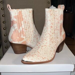 Arider Faux Cowhide Booties